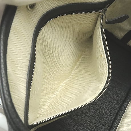 HERMES Garden Party TPM Tote Bag Negonda Leather Black ＃19095