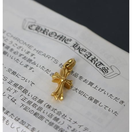 Chrome Hearts 22K Baby Fat Cross Charm #103531
