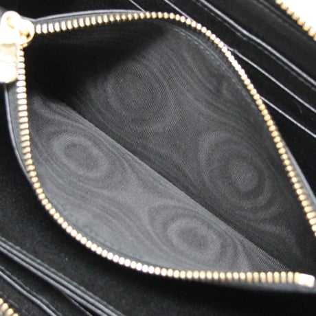 Christian Dior Voyage Wallet Cannage Leather Black #75057