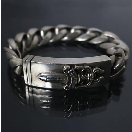 Chrome Hearts Dagger ID Classic Link Bracelet 13 Links #31275