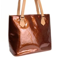 Louis Vuitton Houston Handbag Monogram Vernis Bronze M91122 #73845