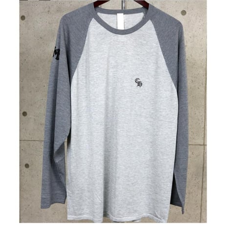 Chrome Hearts Y NOT Triple Cross Patch Long Sleeve Gray # 31179