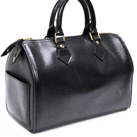 Louis Vuitton Speedy 25 Handbag Epi Leather Black M59032 #74376