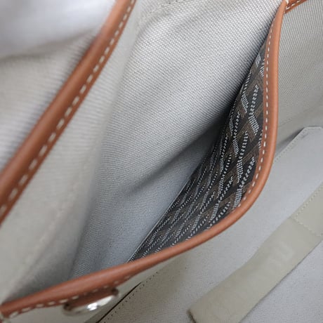 GOYARD Capetien MM Messenger Bag Goyardine Coated Canvas Black/Brown #30039