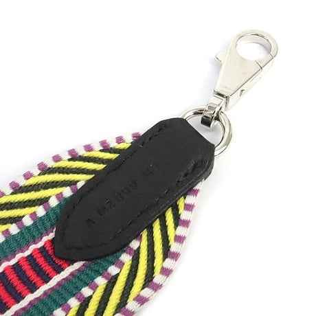 HERMES Bandouliere Sangles Caval Shoulder Strap Canvas Multicolor ＃19381