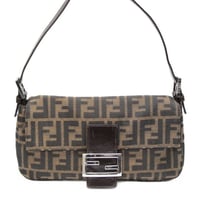FENDI Mamma Baguette Bag Zucca Canvas ＃74795