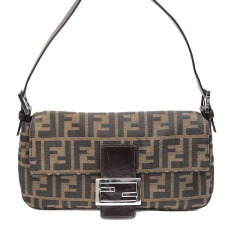 FENDI Mamma Baguette Bag Zucca Canvas ＃74795
