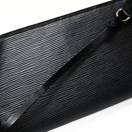 Louis Vuitton Pochette Accessory Pouch Handbag Epi Leather Black M52942 #74132