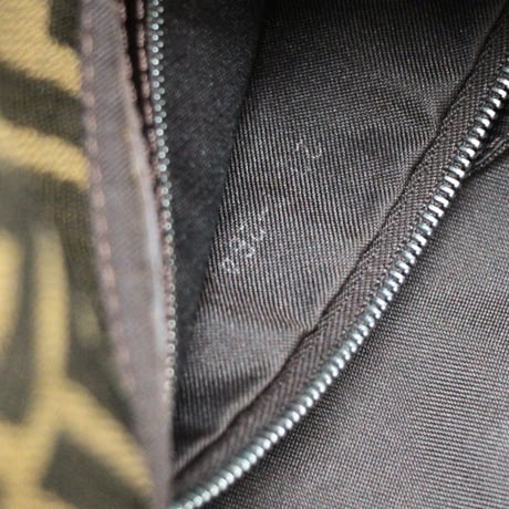 FENDI Mamma Baguette Bag Zucca Canvas ＃75174