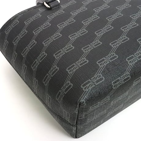 BALENCIAGA Small Signature Shopper Tote Bag BB Monogram Coated Canvas Black #18523