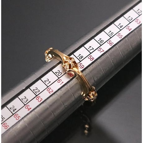 Chrome Hearts 22K Plus and Bone Diamond Ring #103413