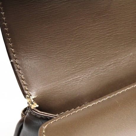 GUCCI Lady Lock Satchel Bag Leather Brown #73270