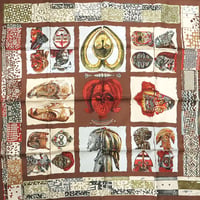 HERMES Carre 90 Silk 100% Scarf Stole "PERSONA" #19402