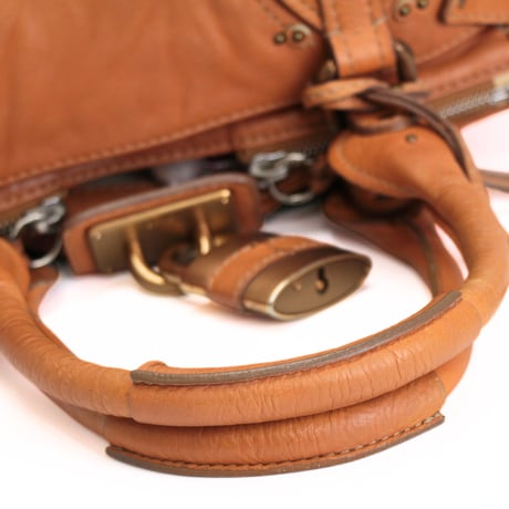 Chloe Paddington Handbag Leather Caramel #73401