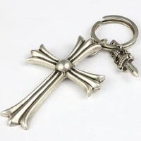 Chrome Hearts Large Cross Split Dagger Keyring #103600