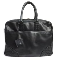 BOTTEGA VENETA Briefcase Intrecciato Leather Black #19304