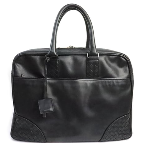BOTTEGA VENETA Briefcase Intrecciato Leather Black #19304
