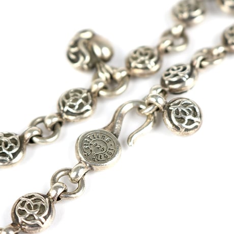 Chrome Hearts #1 Floral Ball With Heart charm Bracelet #31413