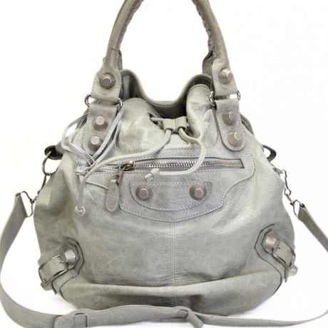 BALENCIAGA Vintage City シティ　シルバー Women's Le City Bag Medium in Silver | Balenciaga US
