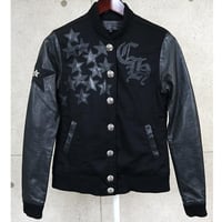 Chrome Hearts Star Patch Letterman Leather Jacket ＃102428