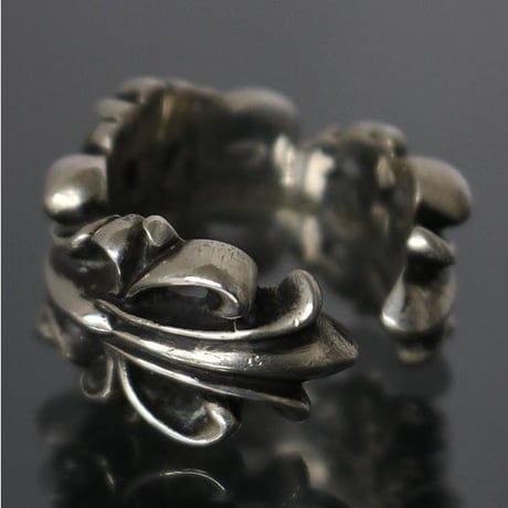 Chrome Hearts Double Floral Cross Ring #31288