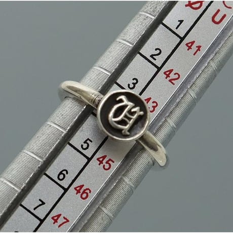 Chrome Hearts BBLGM Alphabet Letter "U" Silver Ring #98227