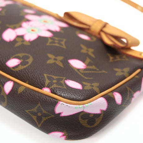 Louis Vuitton x Murakami Pochette Accessory Pouch Monogram Cherry Blossom M92006 #75310