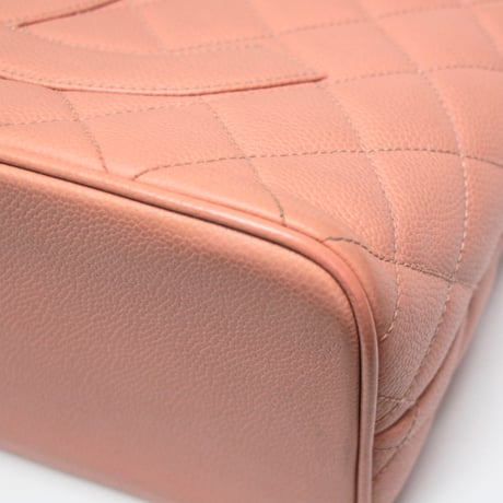 CHANEL Medallion Tote Bag Quilted Caviar Pink #74782