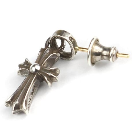 Chrome Hearts New Type Baby Fat Cross Charm Drop Earrings #103499