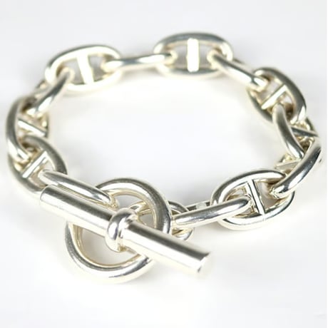 HERMES Chaine d'Ancre TGM Bracelet 13 Links Silver925 #31385
