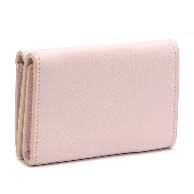 Pink Balenciaga Papier Leather Compact Wallet