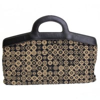 CHANEL Frame Bag CC Coin Cotton Black ＃72899