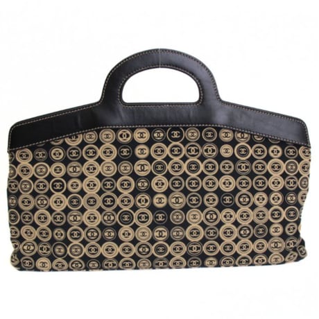 CHANEL Frame Bag CC Coin Cotton Black ＃72899