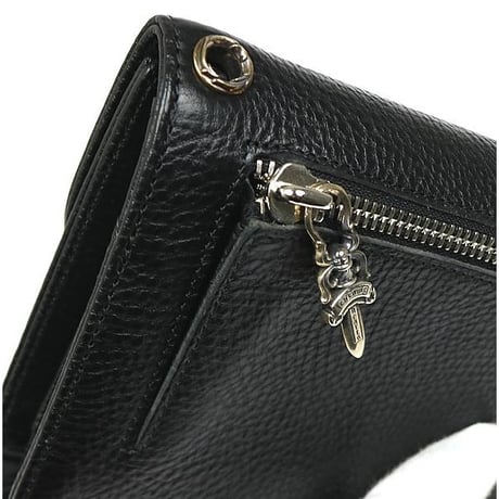 Chrome Hearts Cross Button Wave Wallet (Triple fold Wallet)  #103433