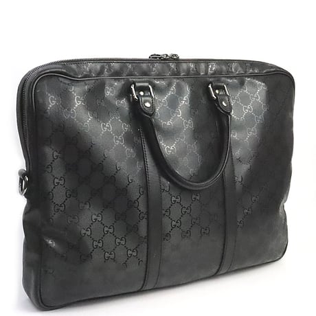 GUCCI Briefcase GG Imprime Canvas Black #19329