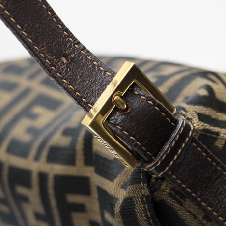 FENDI Square Mamma Baguette Bag Zucca Canvas ＃74967