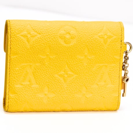Louis Vuitton Victorine Wallet Monogram Empreinte Ginko Yellow M14156 #75100