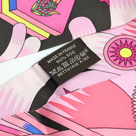 HERMES Twilly Scarf Silk Pink #19190