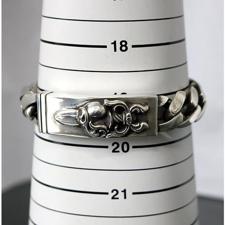 Chrome Hearts Classic Link Dagger Heart ID Bracelet 13 Links #30267
