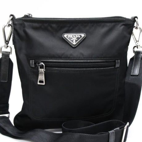 PRADA Shoulder Bag Nylon Black ＃74609