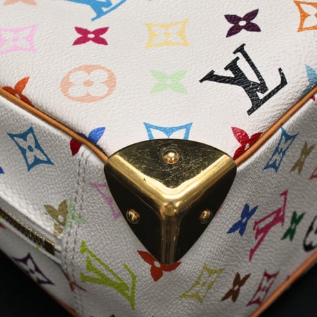 Louis Vuitton x Murakami Trouville Handbag Monogram Multicolor White M92663 #74641
