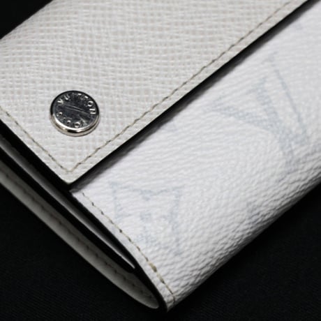Louis Vuitton Discovery Compact Wallet Taigarama Leather Antarctica M67621 #74237