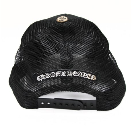 Chrome Hearts Black CH Cross Embroidery Trucker Cap Black #31012