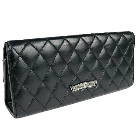 Chrome Hearts Large Cross Dinner Leather Clutch Bag #31334