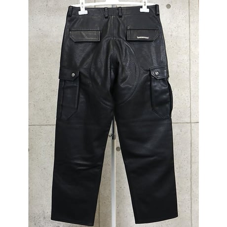 Chrome Hearts Brand-New DEVIL DOG Leather Cargo Pants #101138