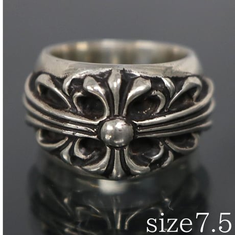 Chrome Hearts Floral Cross Ring #103072