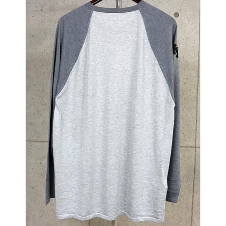 Chrome Hearts Y NOT Triple Cross Patch Long Sleeve Gray # 31179