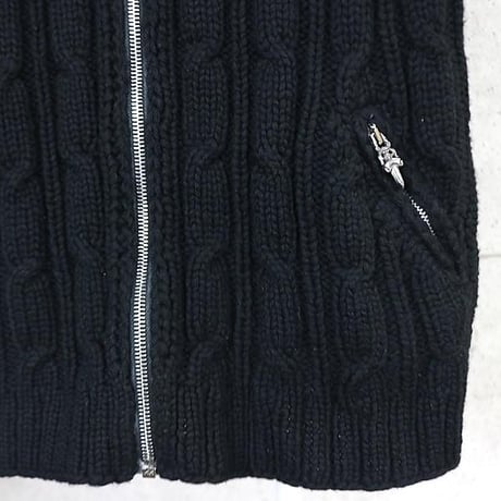 Chrome Hearts Dagger Zip Hooded Knit Vest #103536