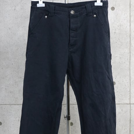 Chrome Hearts Herringbone Carpenter Pants Black #31168