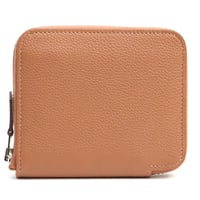 HERMES Azap Compact Silk'In Wallet Evercolor Leather Gold #18734